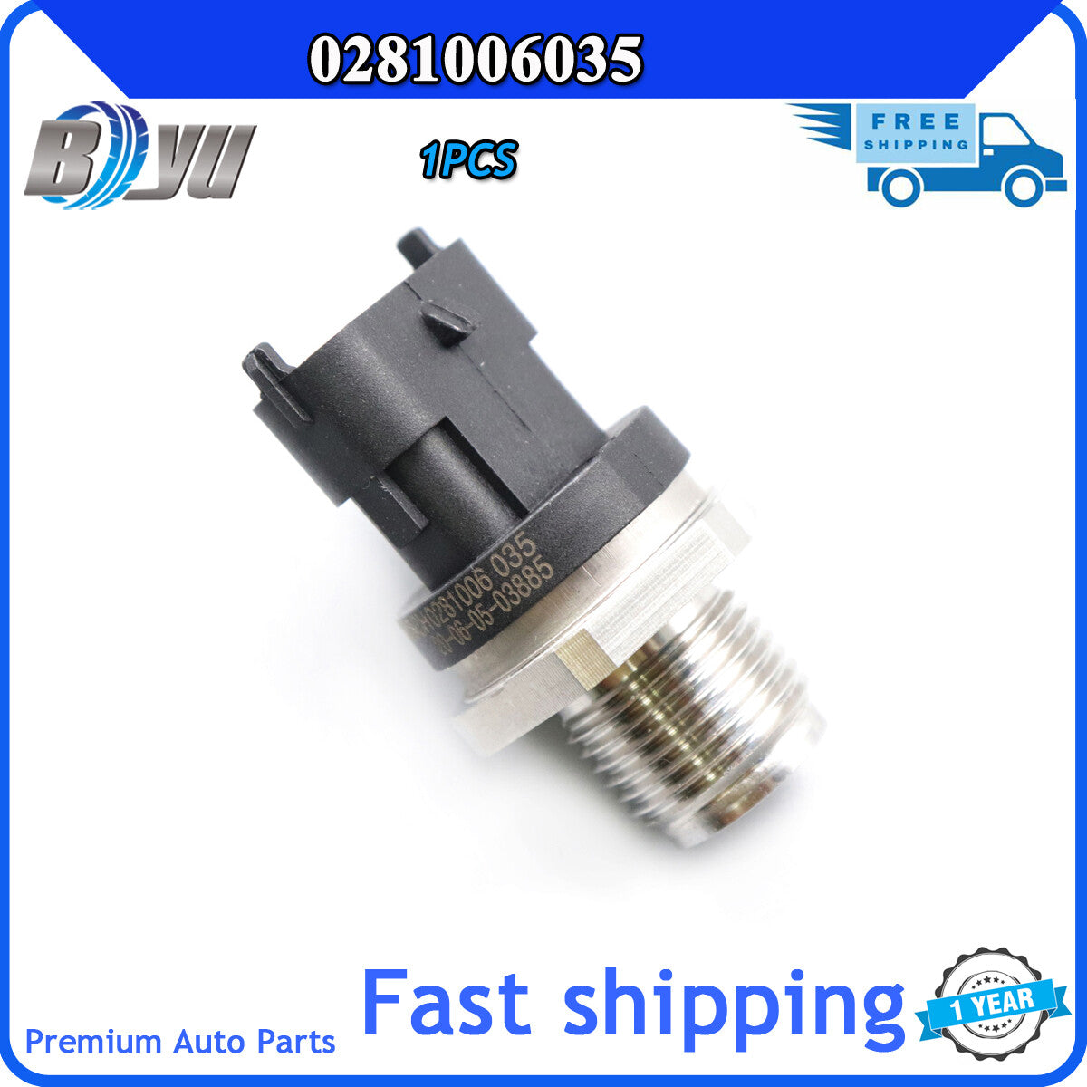 Suitable for HYUNDAI 445214210 445214211 fuel system rail pressure sensor 0281006035