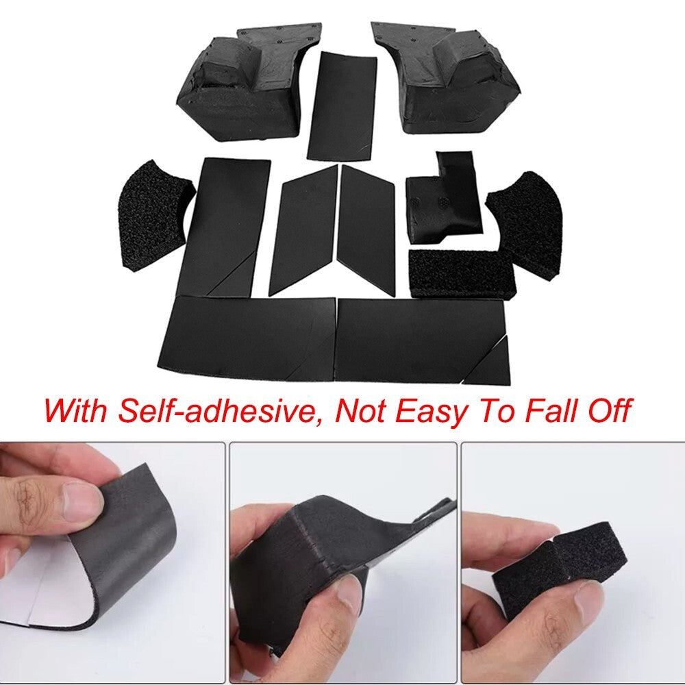 12PCS Hard Top Seal Kit Roof Rain Leak Repair Kit for Jeep for Wrangler JL 2018-2023