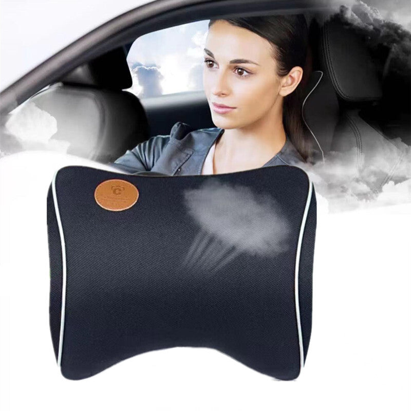 1Pcs Black Car for Seat Headrest Neck Pillows Filled Cushion Memory Head Support Pad
