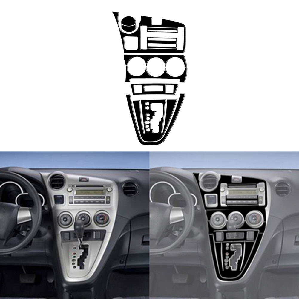 10Pcs Gloss Black Center Console Panel Cover Trim for Toyota Matrix 2009-2014
