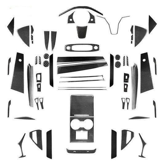 71X Carbon Fiber Interior Full Set Cover Trim Kit for Tesla Model 3/Y 2017-2022