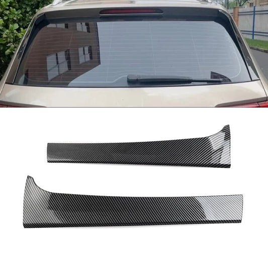 2x Rear Window Side Spoiler Carbon for Volkswagen for Tiguan MK2 Standard 2017-2023