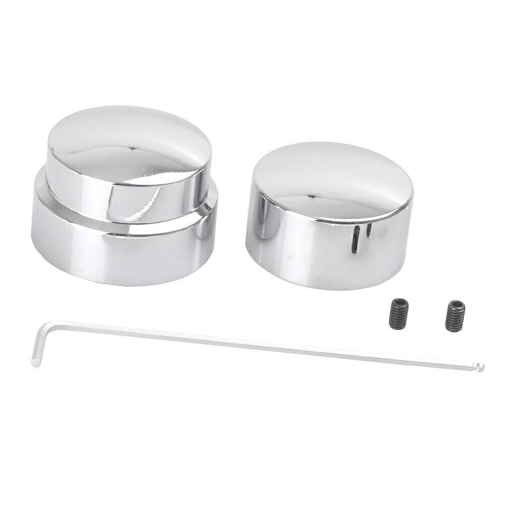 for Harley XL 1200 Dyna CVO Electra Glide 2x Chrome Rear Axle Nut Covers