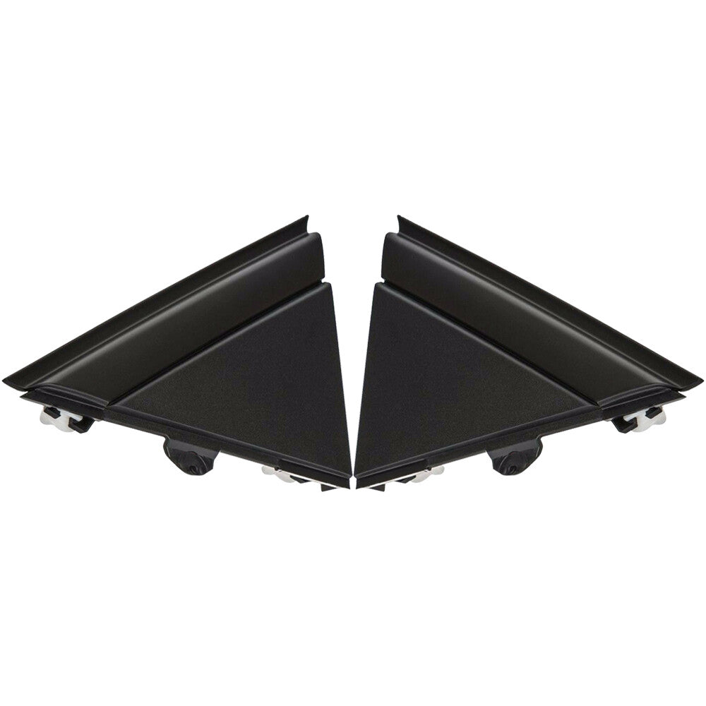 2 Front Rearview Mirror Triangle Moldings for 12-19 for FIAT 500 Right Left Black