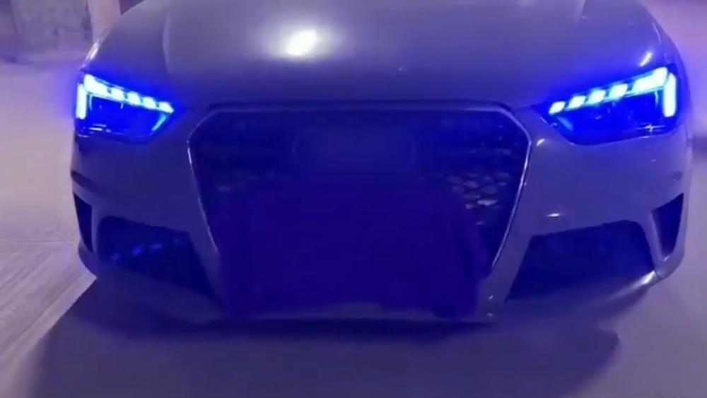 for Audi for A4 13-16 Sequential DRL Front Headlamps LED Headlights Assembly COVER