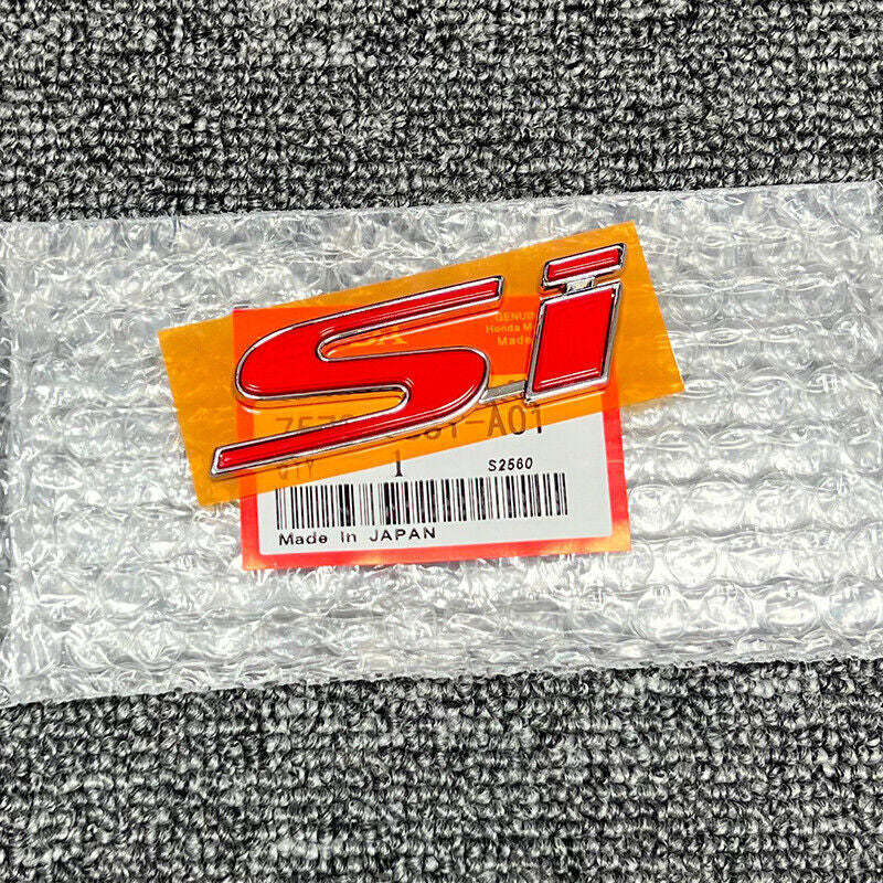 New Red Si badge for Honda for Civic Si 2Dr 4Dr Trunk rear badge sticker