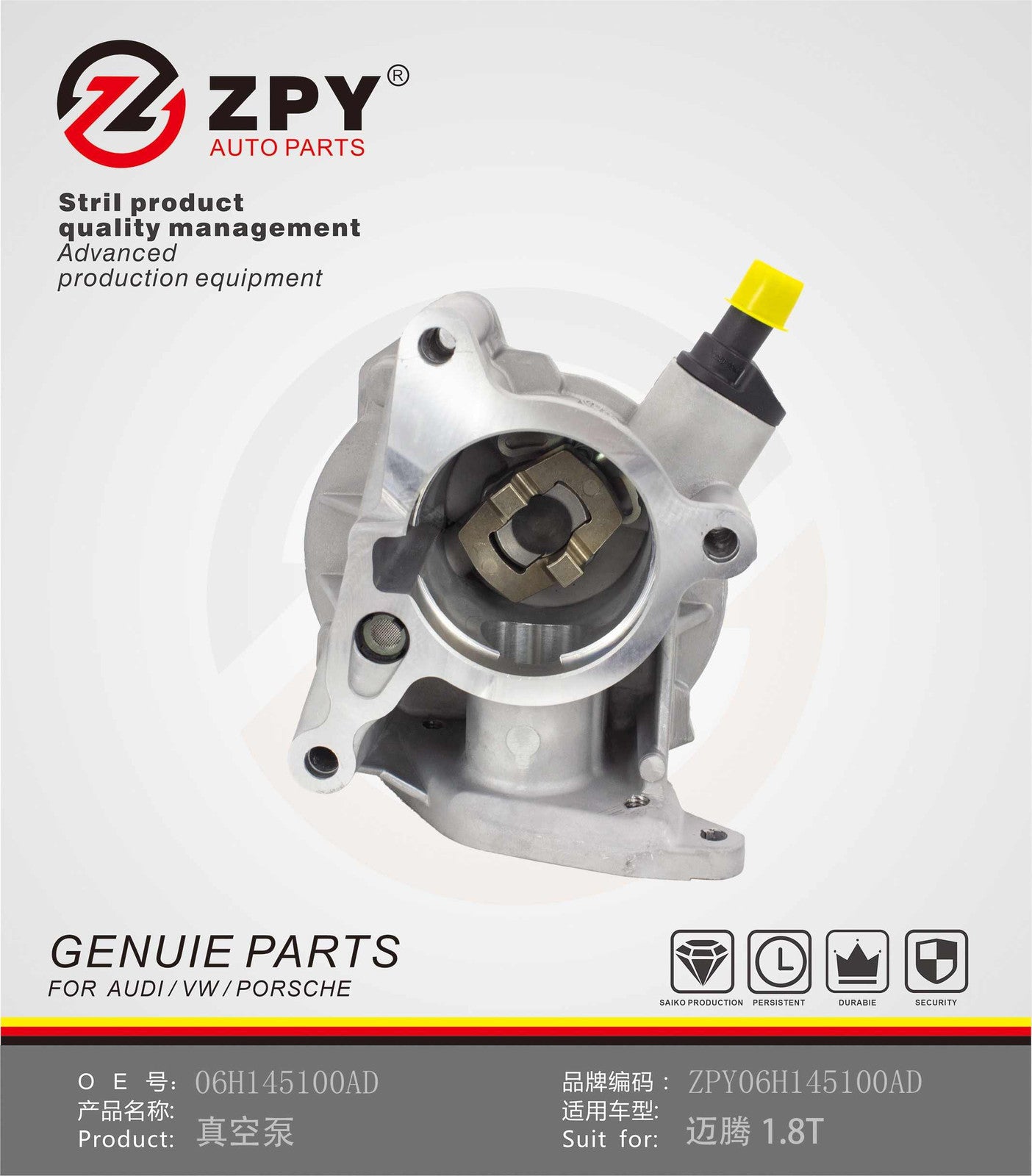 ZPY for Audi for VW for Passat for Golf Vacuum Pump Turbo 06H145100AD 06H145100AK