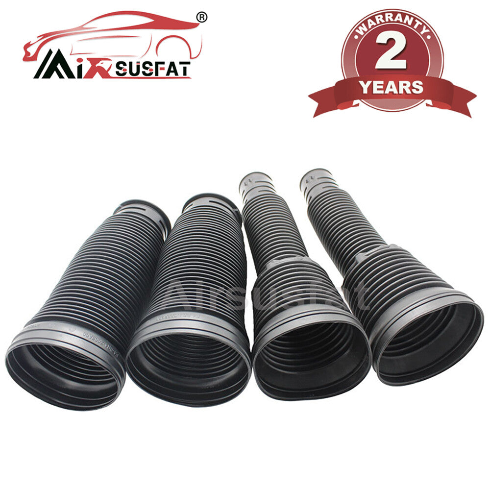 4x Front Rear Air Shock Dust Boot Cover for Mercedes W220 S-Class Suspension New