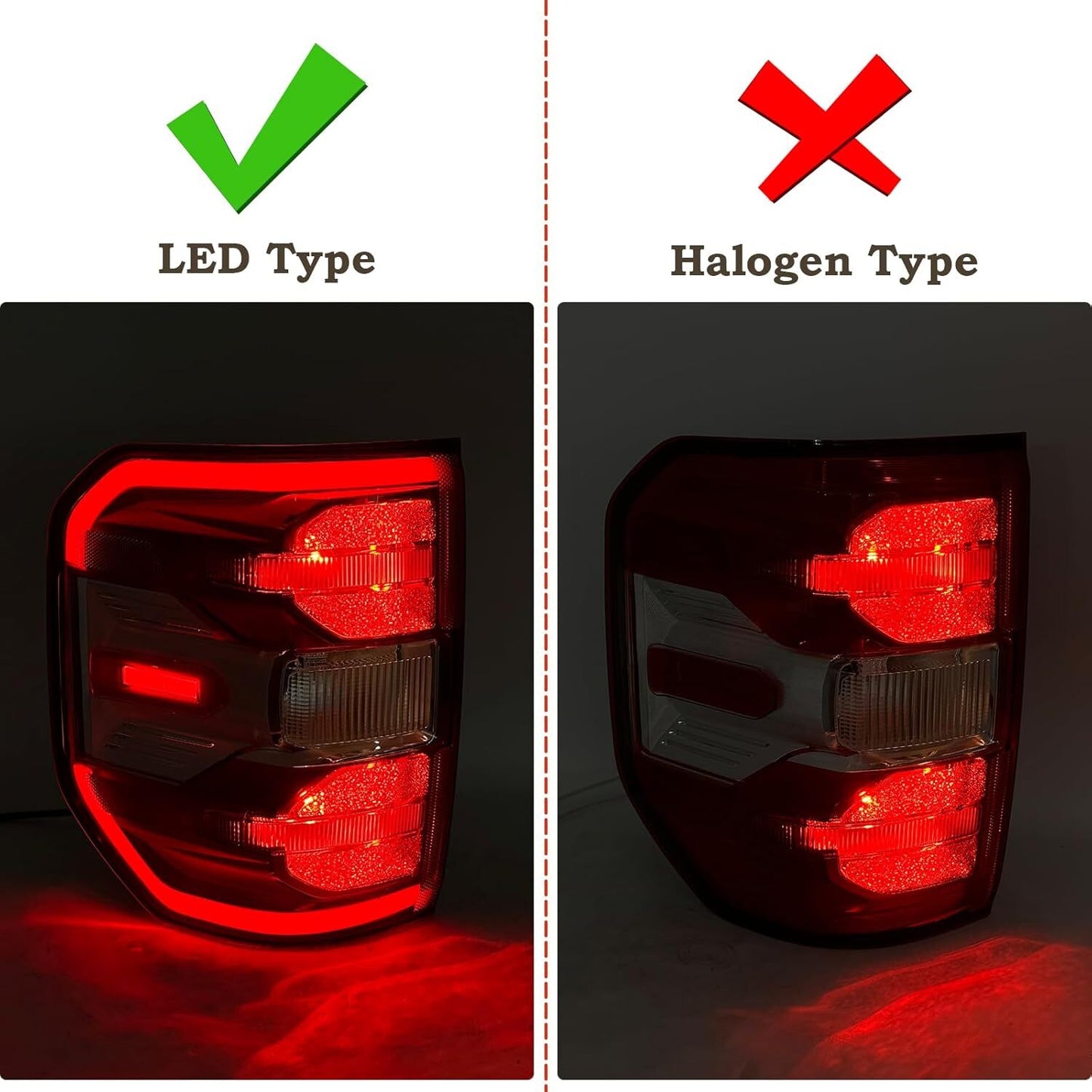LED Tail Light Left Driver Rear Lamp Fit for Ford Maverick Lariat 2022-2023 2024