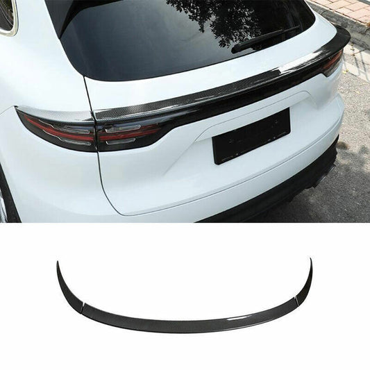 for Porsche for Cayenne 2019-22 Carbon Fiber Trunk Spoiler Tail Middle Lid Wing Lip