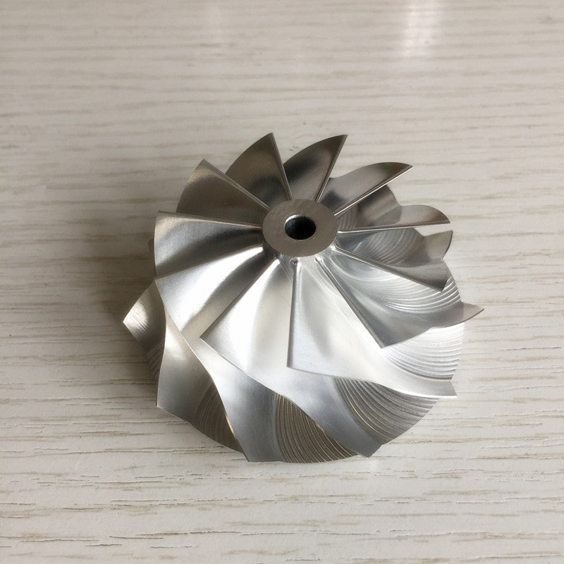 TD04HL 49.62/61.01 mm 6+6 Blade High-Performance Turbine Billet Compressor Wheel