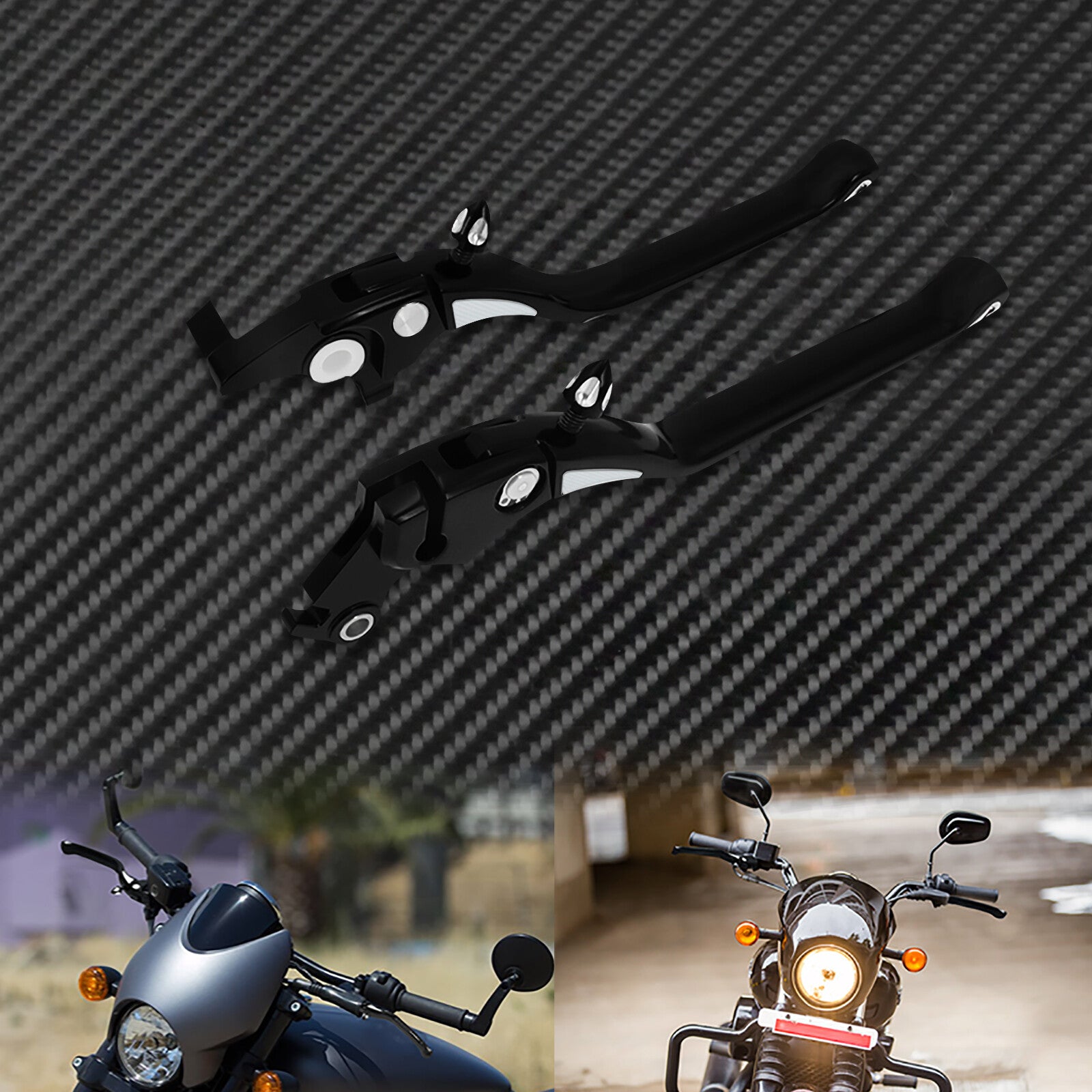 Motorcycle Black CNC Brake Clutch Levers Fit for Harley Street 750 2016-2020