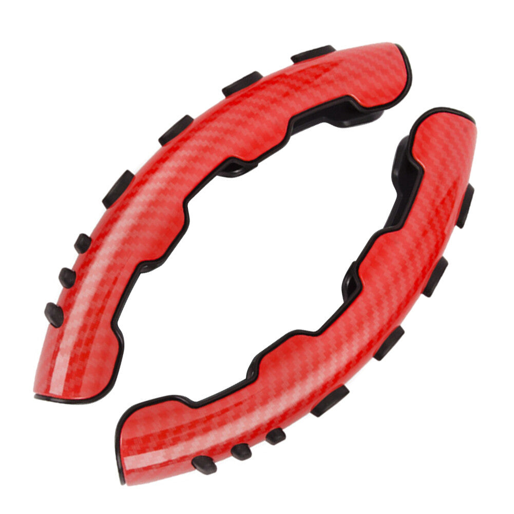 Carbon Fiber Red Steering Wheel Booster Cover for Honda for Civic Accord Non-slip
