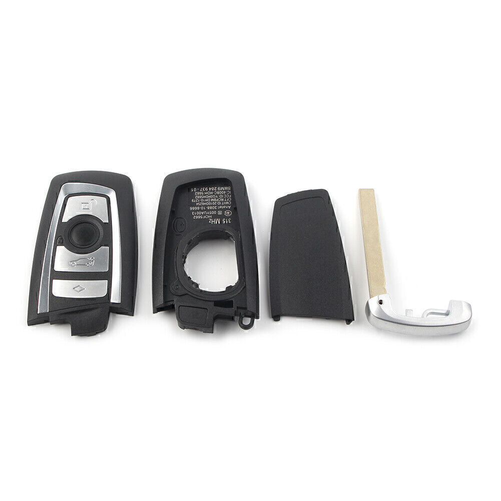 Replacement Remote Key Shell Case Fob 4 Button Fit for BMW F10 F20 F30 F40 Series