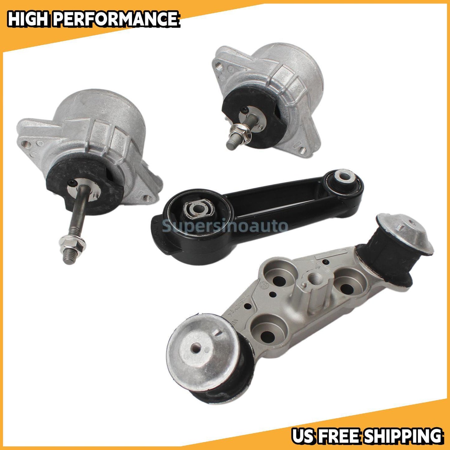 Engine Mount Set for 2011-2016 for Porsche for Panamera 3L 3.6L 94637505722 94637505822