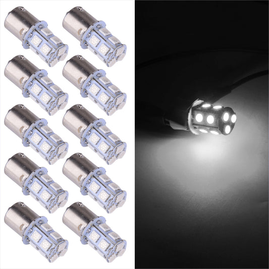 10pc 1156 1141 13-SMD LED car reversing steering brake bulb RV camping trailer
