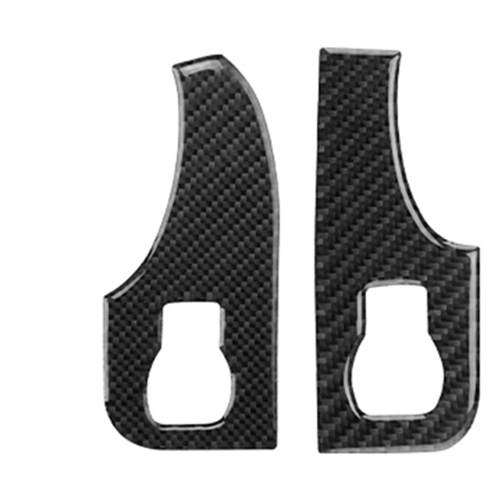 4Pcs Car Windows Control Panel Trim Sticker Carbon Fiber for Audi for A4 S4 2005-08