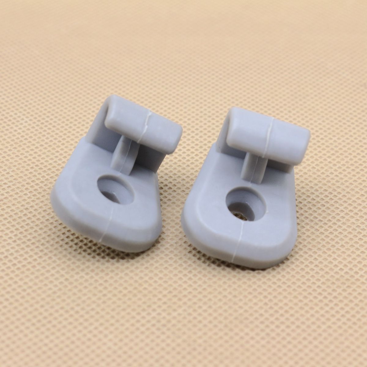 2-Pack Gray Sun Visor Clip Hooks MR653862 for Mitsubishi Pajero Sport Triton