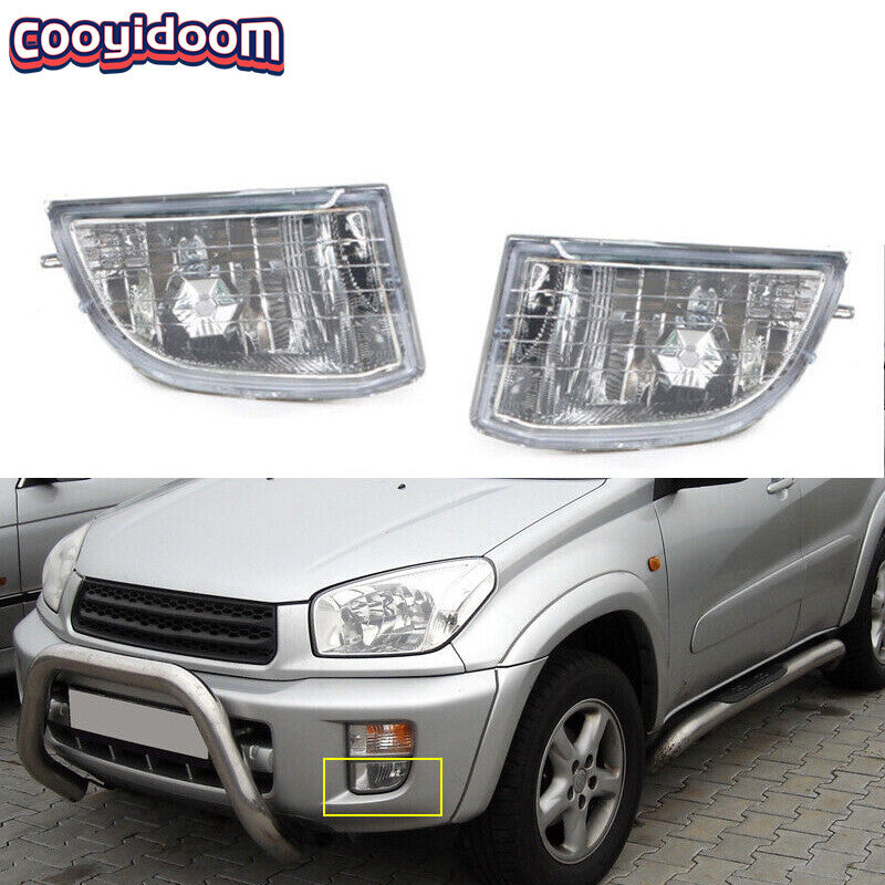 2Pcs for Toyota Rav 4 2001-2003 Front Bumper Fog Lamp Driving Lamp without bulb