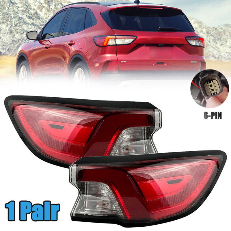 Left Right Rear LED Tail Light Brake Lamp 6-PIN for Ford Escape 2020 2021 2022
