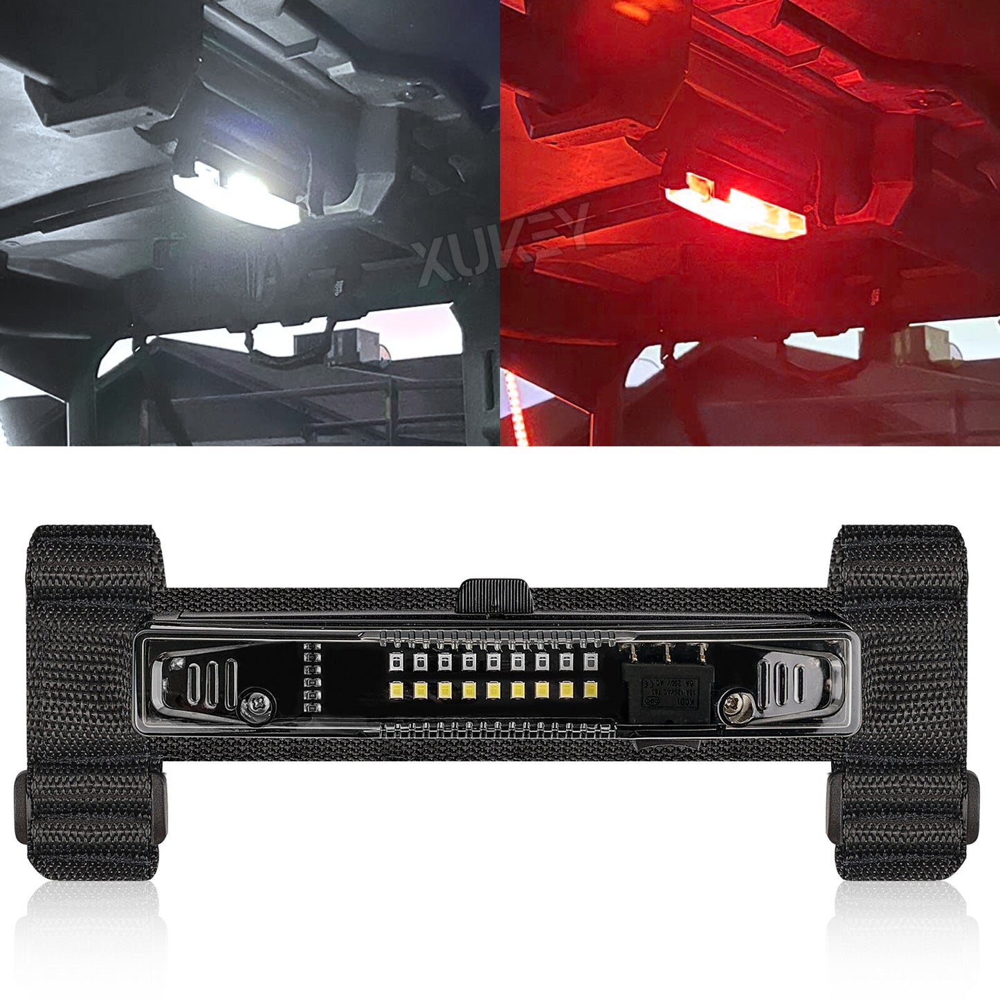 Universal Roll Bar Mount LED Dome Light White Red for Polaris RZR for Golf UTV ATV