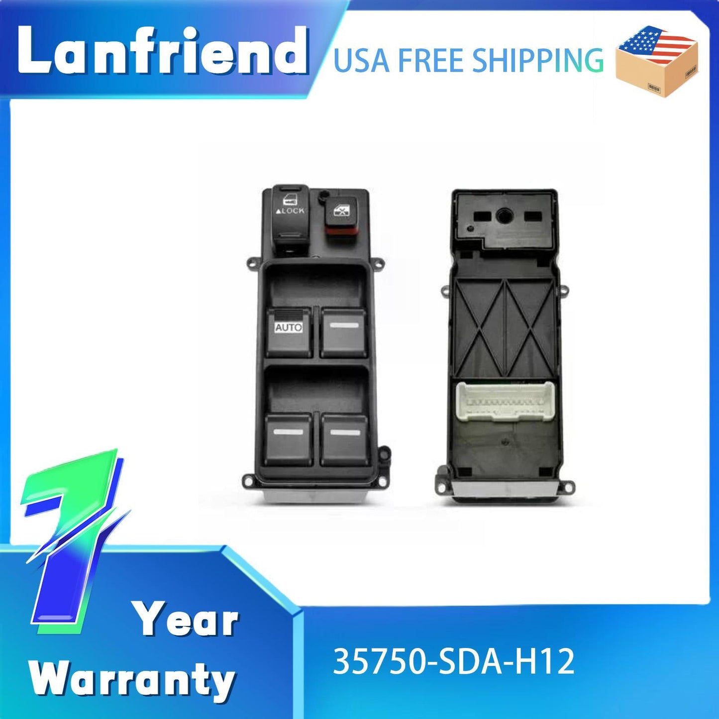 35750SDAH12 Window Switch Fit for Honda Odyssey EX-L 2005-2008