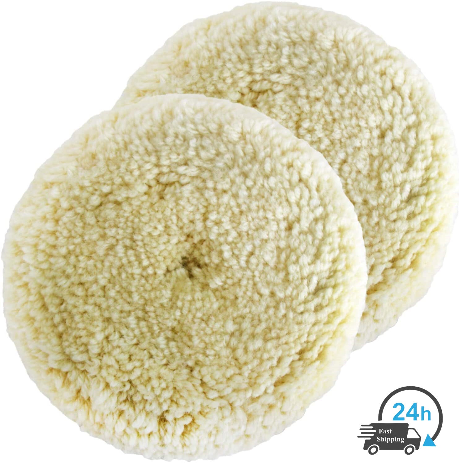 Polishing Pad Kit 100% Natural Wool Hook and Loop for Composite Cutting