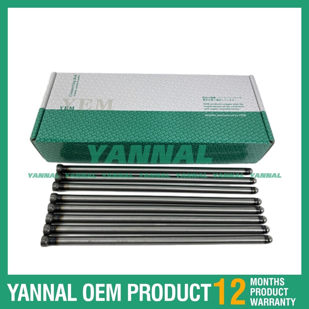 8 new V2003 Valve Push Rods for Kubota Excavator Diesel Engines
