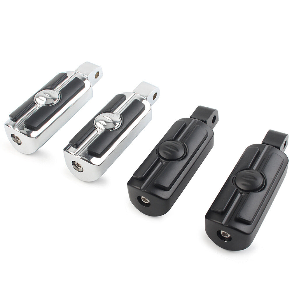 2x Rear Footrests Foot Pegs Foot Rest Pedals Chrome for Honda VTX 1800 2002-2008