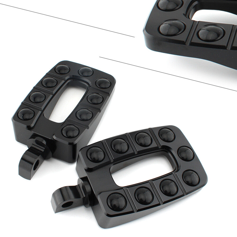 for Harley Dyna Fatboy Sportster XL883 XL1200 Foot Peg Footrest Foot Pedal Black