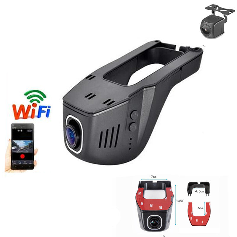 Car Video Driving Recorder WiFi Car DVR Dash Cam Hidden Dashboard Camera Vehicle
