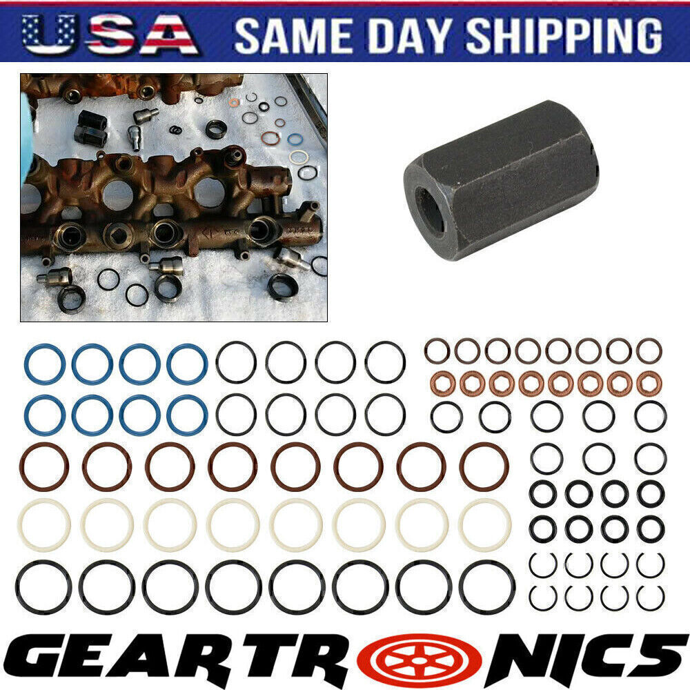 Fit for Ford 6.0L Oil Rail Leak Repair Kit O-rings Injector Seal