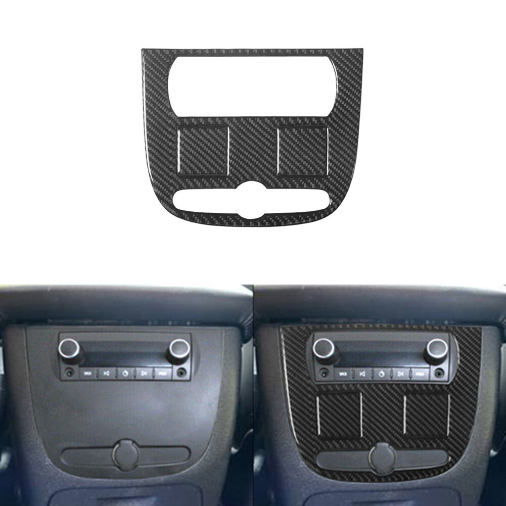 Carbon Fiber Rear Audio Middle Frame Trim For Silverado/tahoe/ for sierra 07-14 TypeC