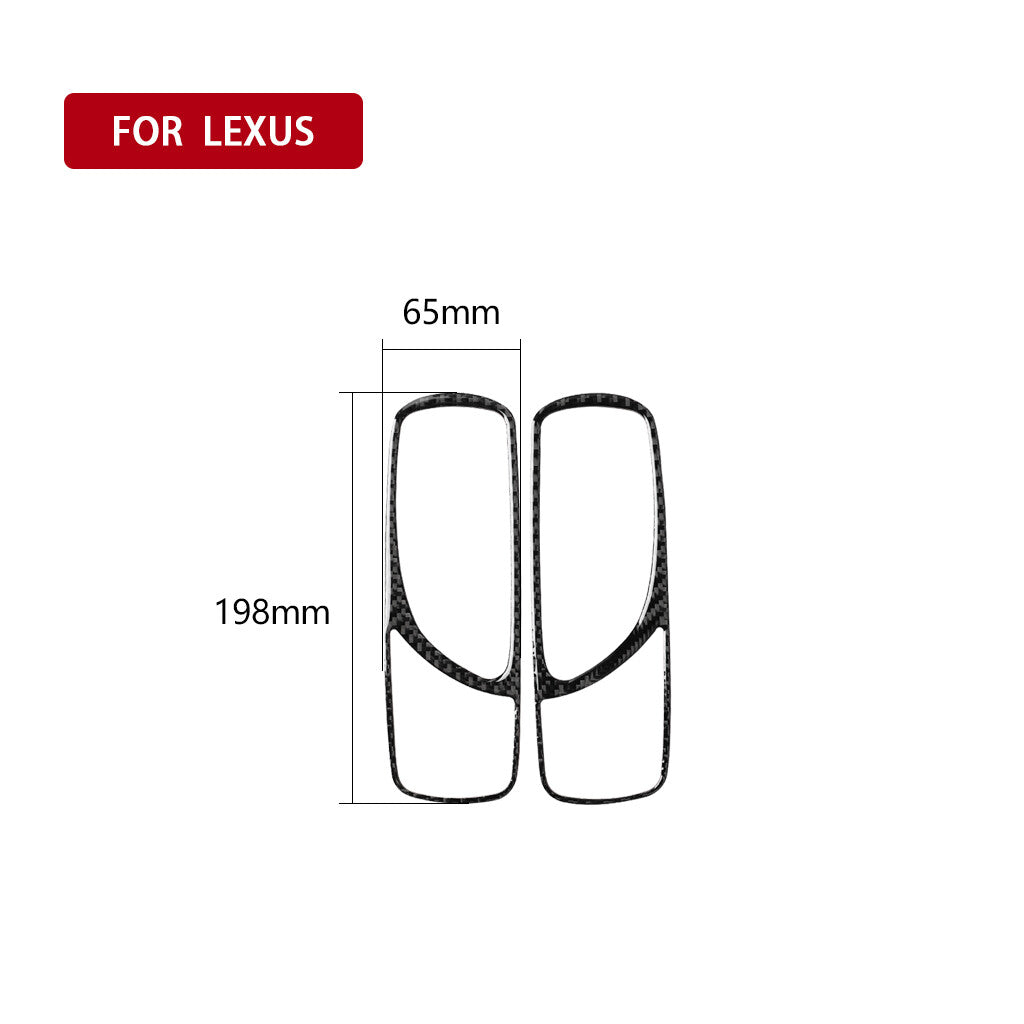 Carbon Fiber Rear Door Handle Cover Panel Trim for LEXUS IS250 300 350 2006-2012