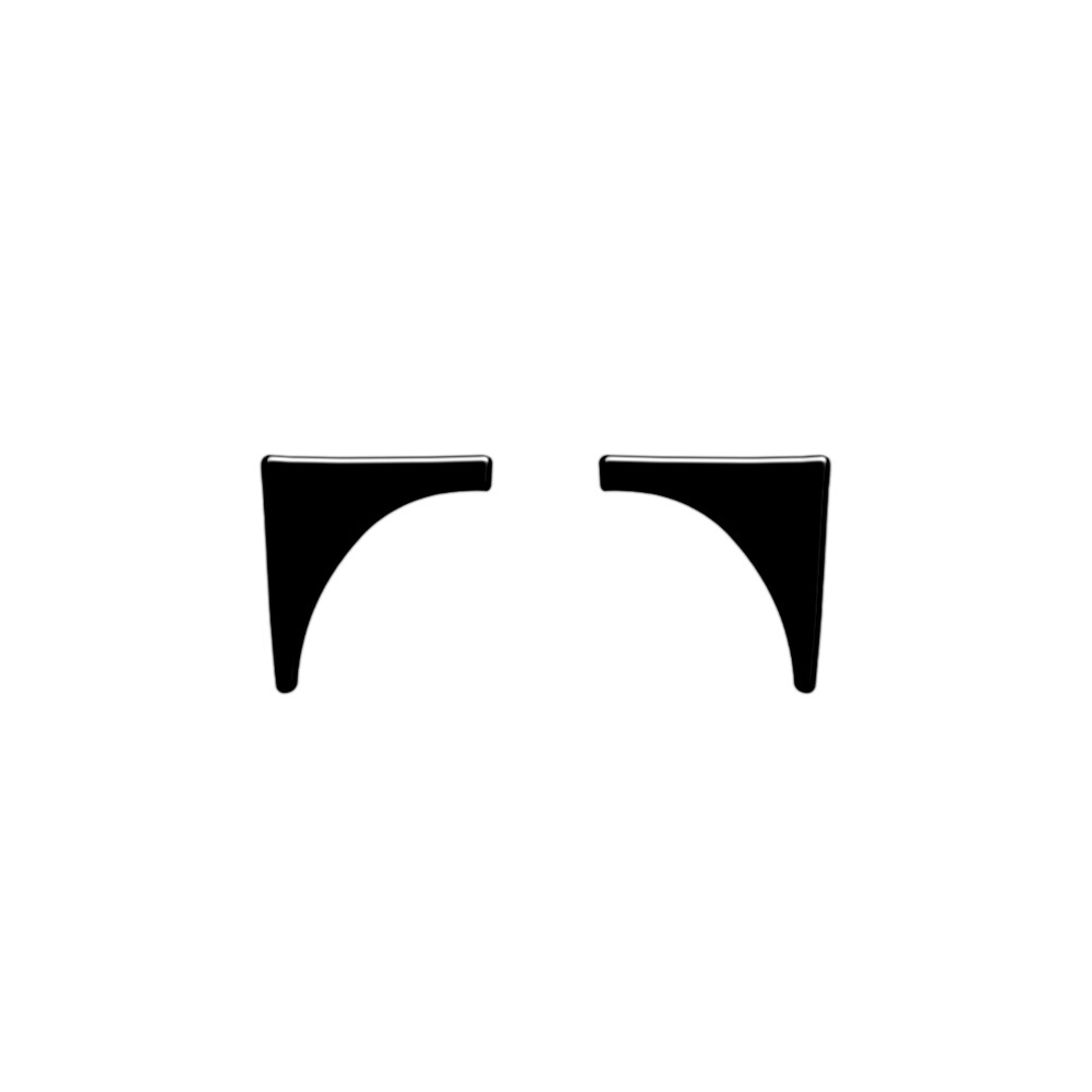 2Pcs Glossy Black Front Door Cup Holder Cover Trim for Ford Ranger 2019-2022
