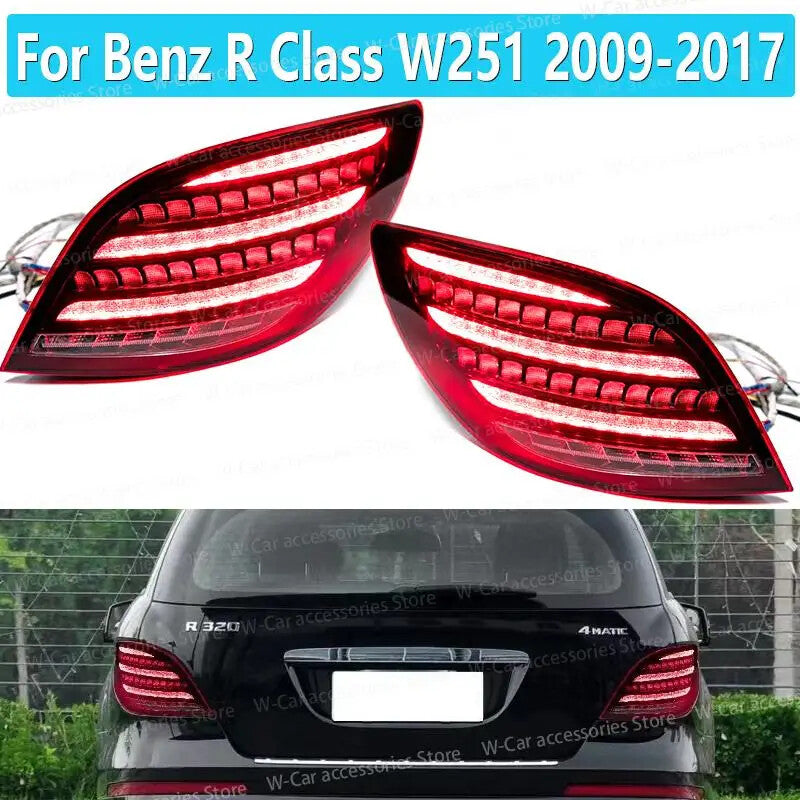 LED taillights suitable for Mercedes-Benz R-Class W251 2009-2017, with DRL dynamic signal control.