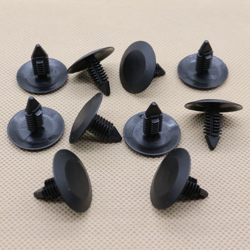 10-piece door trim panel clips N989022, 385661S, 6003349 for Volkswagen , for Ford , and for Chrysler .