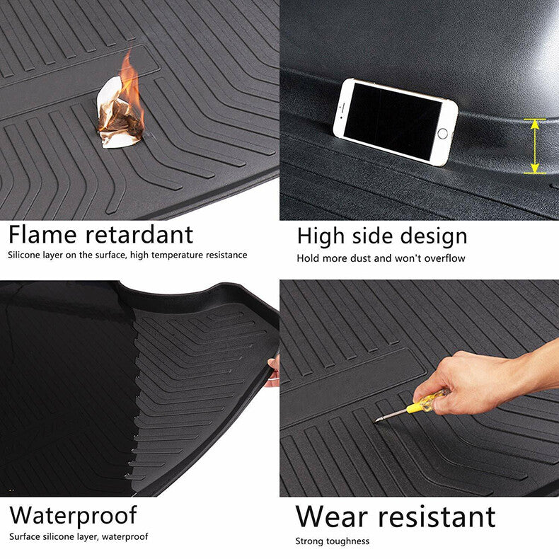 for Hyundai Sonata 2011-2014 Car Cargo Liner Trunk Floor Mat TPO Waterproof Pad