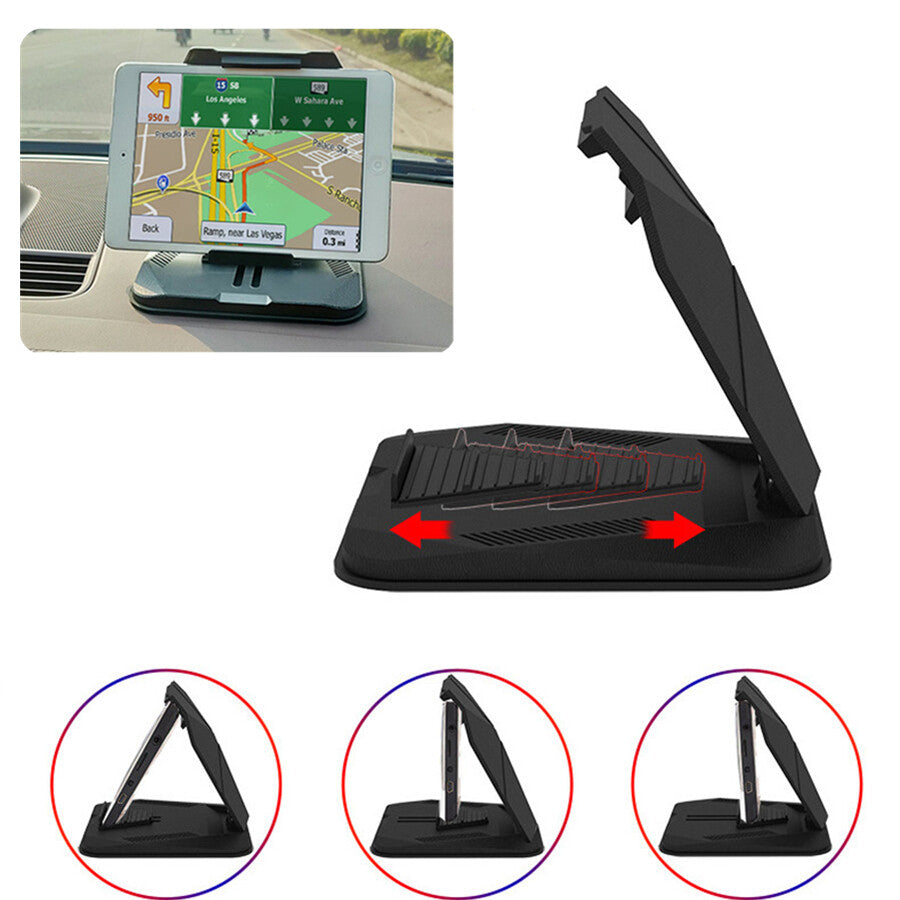 Black Car Dashboard Phone Holder Cradle Mount Anti-Slip For Mobile Phone GPS