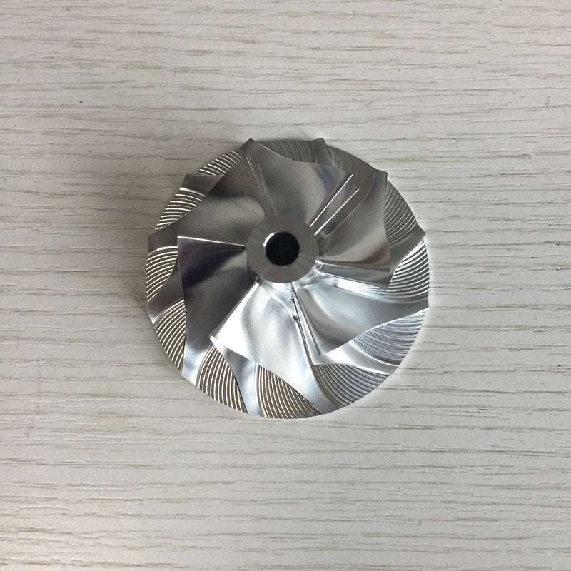 CT26 17291-17010 42.12/64.89 mm 6+6 Blade Turbine Milling/Blank Compressor Wheel