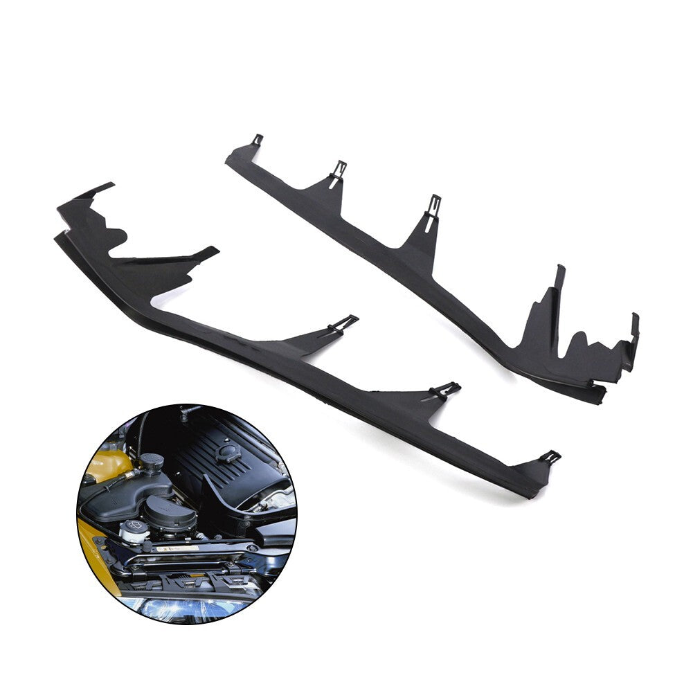 1 Pair Left Right Headlight Cover Strip Upper Headlamp Gasket For E46/M3