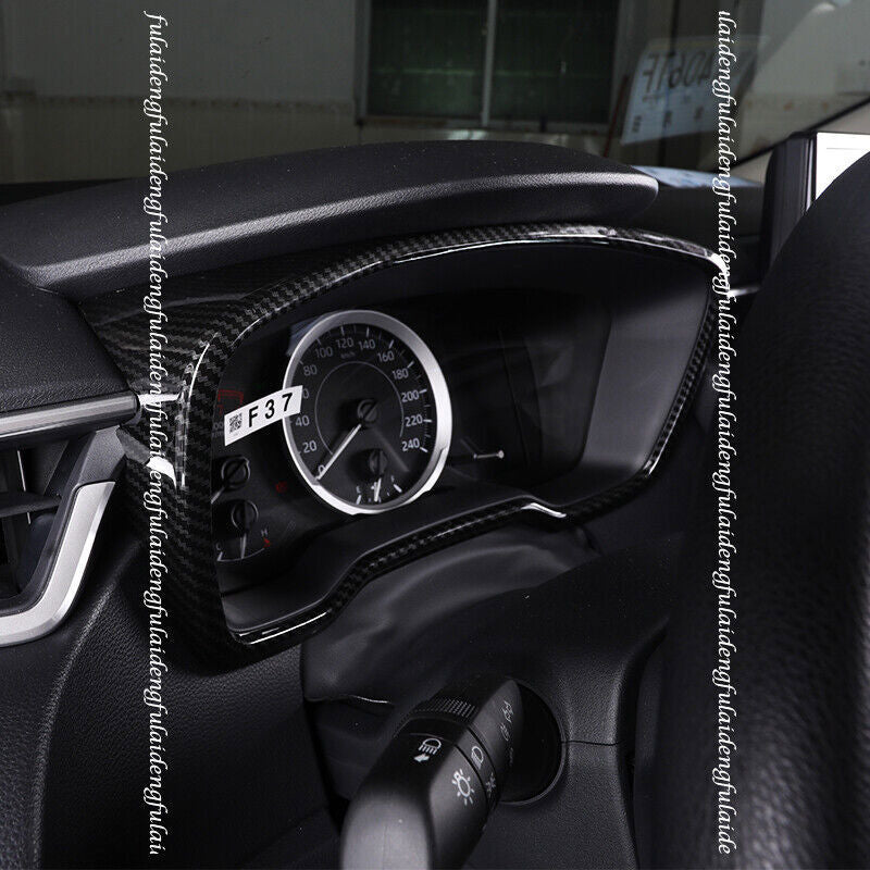 for Toyota for Corolla 2019-2022 Carbon Fiber Style Dashboard Panel Frame Cover Trim