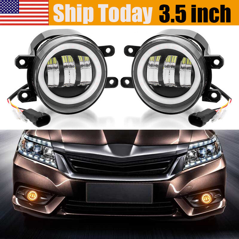 3.5inch LED Front Bumper Fog Light Lamp DRL for Toyota for Corolla Tacoma RAV4 for Lexus