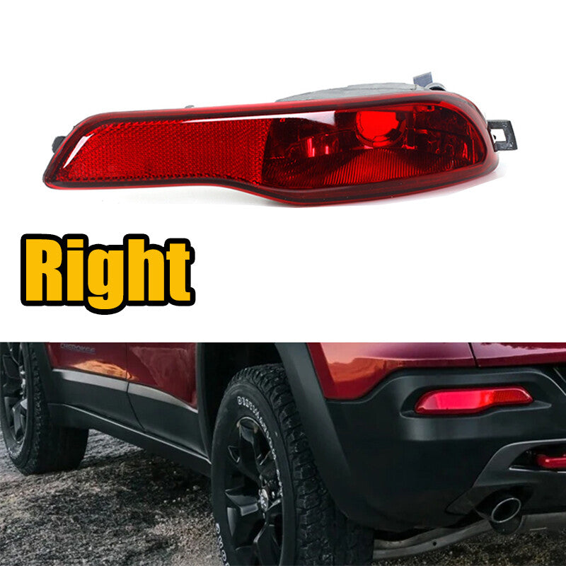 for Jeep Cherokee 2014-16 Right Red Reflective Light Rear Bumper Light Fog Light