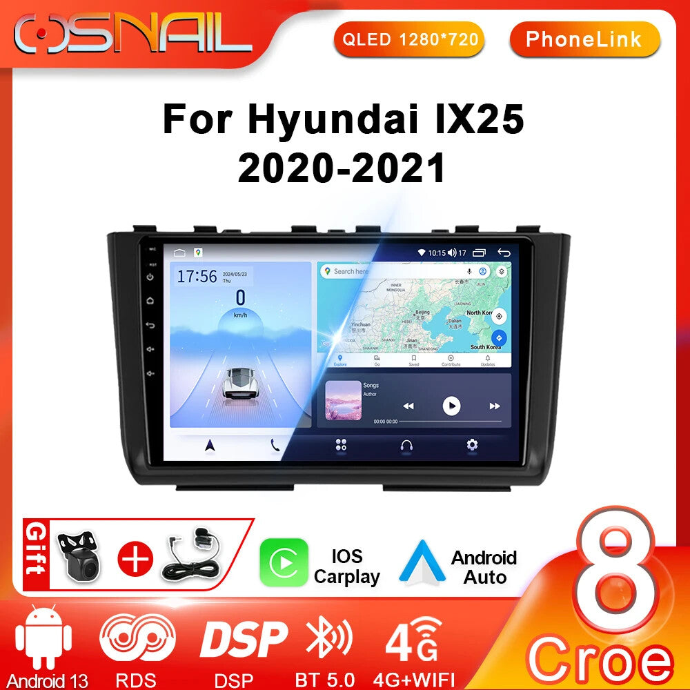 for Hyundai Creta 2 ix25 2020-2021 Car Radio Carplay Stereo Player GPS Screen