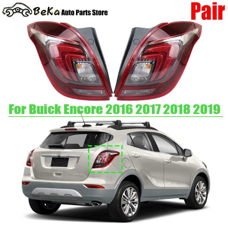 A pair of LED taillights for Buick Encore 2016, 2017 - 2019 (left and right).
