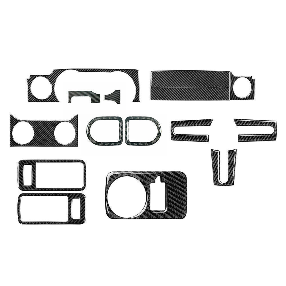 16-Piece Carbon Fiber Complete Interior Trim Cover for Ford for Mustang (2005-09-)