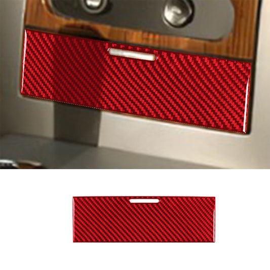 Red Carbon Fiber Interior Center Storage Cover Trim for Ford F-150 FX4 2004-2008
