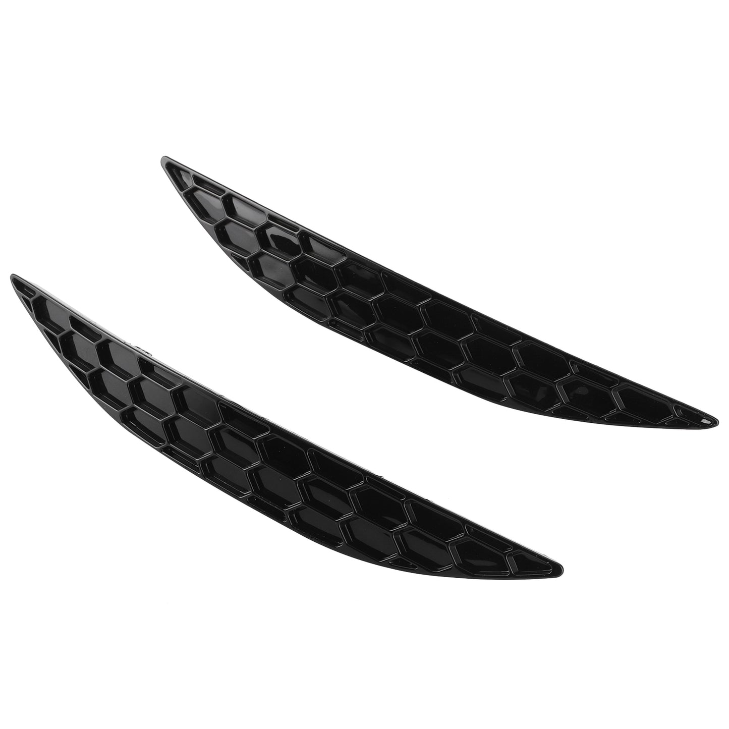 Hot 2Pcs Gloss Black Rear Bumper Reflector Delete Set Parts For MK7 R 20132016