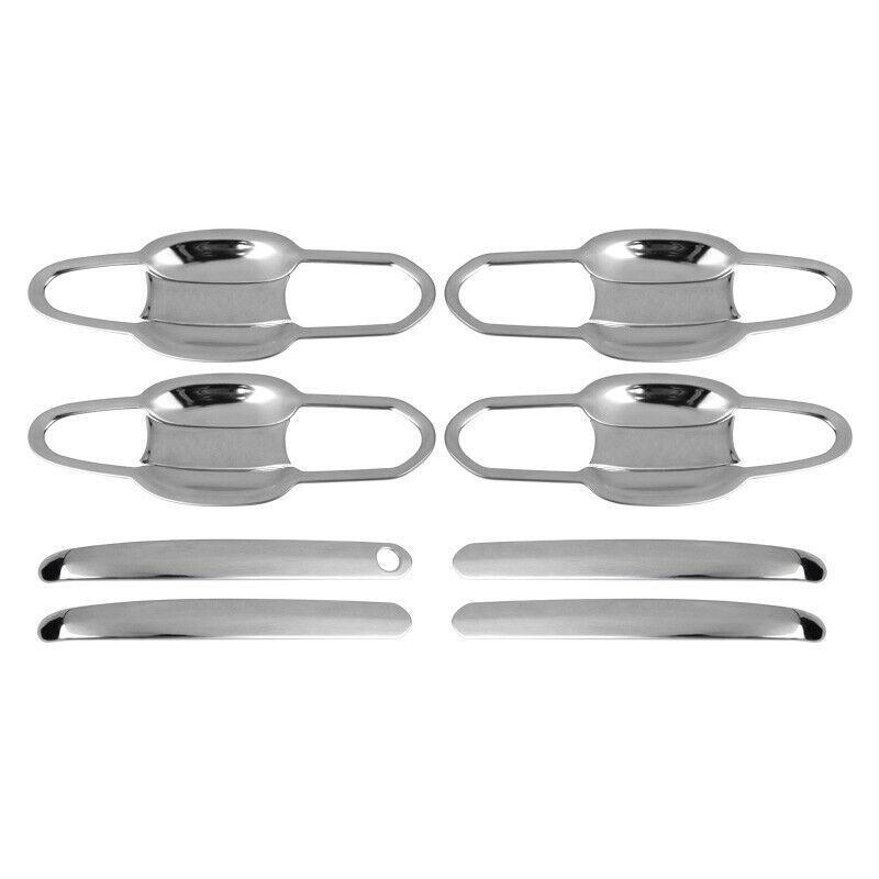 Chrome Titanium Exterior Side Door Bowl Cover Trim for Toyota Highlander 20-2023